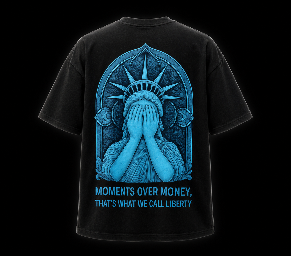 𝐒𝐓𝐀𝐓𝐔𝐄 𝐎𝐅 𝐋𝐈𝐁𝐄𝐑𝐓𝐘 𝐓-𝐒𝐇𝐈𝐑𝐓